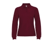 Women’s 100% cotton piqué polo shirt, 220 g/m², Roly colour burgundy