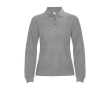 Women’s 100% cotton piqué polo shirt, 220 g/m², Roly colour heather light grey