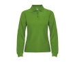 Women’s 100% cotton piqué polo shirt, 220 g/m², Roly colour grass green