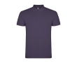 Men’s short-sleeve piqué-knit cotton polo shirt, 200 g/m², Roly  colour lilac