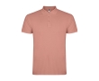 Men’s short-sleeve piqué-knit cotton polo shirt, 200 g/m², Roly colour salmon