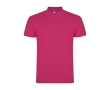 Men’s short-sleeve piqué-knit cotton polo shirt, 200 g/m², Roly colour fuchsia