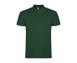 Men’s short-sleeve piqué-knit cotton polo shirt, 200 g/m², Roly colour bottle green