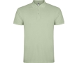 Men’s short-sleeve piqué-knit cotton polo shirt, 200 g/m², Roly colour mist green