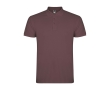 Men’s short-sleeve piqué-knit cotton polo shirt, 200 g/m², Roly colour taupe