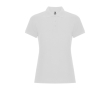 Women's cotton and polyester piqué polo shirt, 190 g/m², Roly colour white