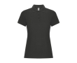 Women's cotton and polyester piqué polo shirt, 190 g/m², Roly colour graphite