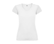 Women’s 100% cotton jersey t-shirt, 155 g/m², Roly colour white