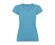 Women’s 100% cotton jersey t-shirt, 155 g/m², Roly colour turquoise