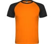 Unisex short-sleeve sports polyester t-shirt 140 g/m², Roly  colour neon orange