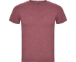 Men's heathered cotton and polyester t-shirt 150 g/m², Roly  colour marbled red