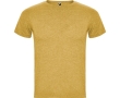Men's heathered cotton and polyester t-shirt 150 g/m², Roly  colour dark yellow