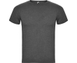 Men's heathered cotton and polyester t-shirt 150 g/m², Roly  colour black