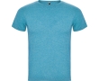 Men's heathered cotton and polyester t-shirt 150 g/m², Roly  colour turquoise