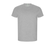 Men’s 100% organic cotton t-shirt, 160 g/m², Roly colour heather light grey