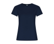 Women’s 100% organic cotton t-shirt, 160 g/m², Roly colour navy-blue