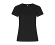 Women’s 100% organic cotton t-shirt, 160 g/m², Roly colour black