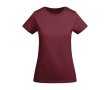Women’s organic cotton jersey t-shirt, 175 g/m², Roly colour burgundy