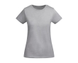Women’s organic cotton jersey t-shirt, 175 g/m², Roly colour heather light grey