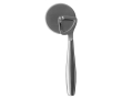 High-quality stainless steel pizza cutter colour shiny silver