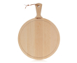 Premium, branded round wooden chopping board colour brown
