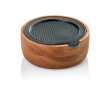 Fine grater with acacia container AdHoc CutnServe Table colour brown