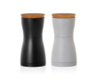 Salt and pepper mill set with aroma-protecting lid AdHoc colour black
