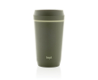 Recycled plastic thermal cup with 360° lid Topl 350ml colour green