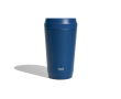 Recycled stainless steel thermal mug, 360° lid, 354ml colour navy-blue