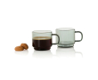 Hand-blown borosilicate glass espresso cups 70 ml AdHoc Impact colour transparent