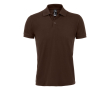 Branded polo shirt, polyester & cotton, 200 g/m2, SOL'S Prime Men colour dark brown