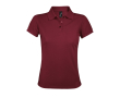 Women's polo shirt, polyester and cotton, 200 g/m2, SOL'S Prime colour burgundy
