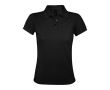 Women's polo shirt, polyester and cotton, 200 g/m2, SOL'S Prime colour black