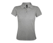 Women's polo shirt, polyester and cotton, 200 g/m2, SOL'S Prime colour marbled grey