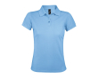 Women's polo shirt, polyester and cotton, 200 g/m2, SOL'S Prime colour pastel blue