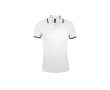 Men's two-tone polo shirt, 200 g/m2, SOL'S Pasadena colour white/blue