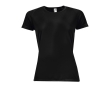 Women's sports t-shirt from polyester, 140 g/m2, SOL'S Pioneer colour black