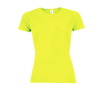 Women's sports t-shirt from polyester, 140 g/m2, SOL'S Pioneer colour neon yellow