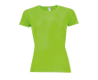 Women's sports t-shirt from polyester, 140 g/m2, SOL'S Pioneer colour neon green