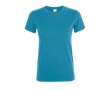 Women's t-shirt made of 100% cotton, 150 g/m2, SOL'S Regent colour cyan blue