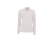 Women's long-sleeved polo shirt, cotton, 180 g/m2, SOL'S Perfect colour white