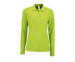 Women's long-sleeved polo shirt, cotton, 180 g/m2, SOL'S Perfect colour light-green