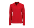 Women's long-sleeved polo shirt, cotton, 180 g/m2, SOL'S Perfect colour red