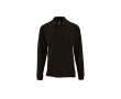 Long sleeve men's polo shirt, cotton, 180 g/m2, SOL'S Perfect colour black