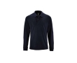 Long sleeve men's polo shirt, cotton, 180 g/m2, SOL'S Perfect colour navy-blue