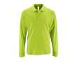 Long sleeve men's polo shirt, cotton, 180 g/m2, SOL'S Perfect colour light-green
