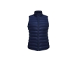Padded women's corporate gilet, sorona and polyester, SOL'S Wilson BW colour navy-blue