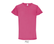 Sports t-shirt from polyester, 130 g/m2, SOL'S Sporty  colour fuchsia