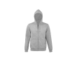 Men's hooded sweater, 80% cotton, 280 g/m2, SOL'S Spike colour light grey