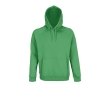 Unisex hooded sweatshirt made from eco-materials, 280 g/m2 colour green